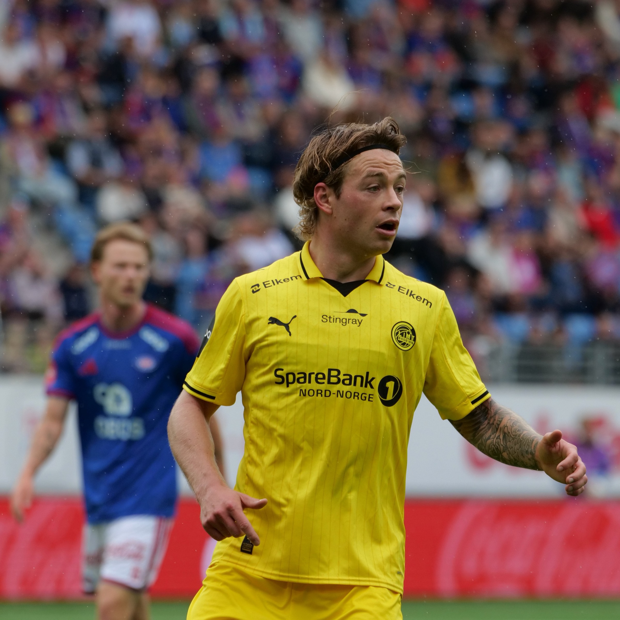 Bodø/Glimt player Berg running during a match