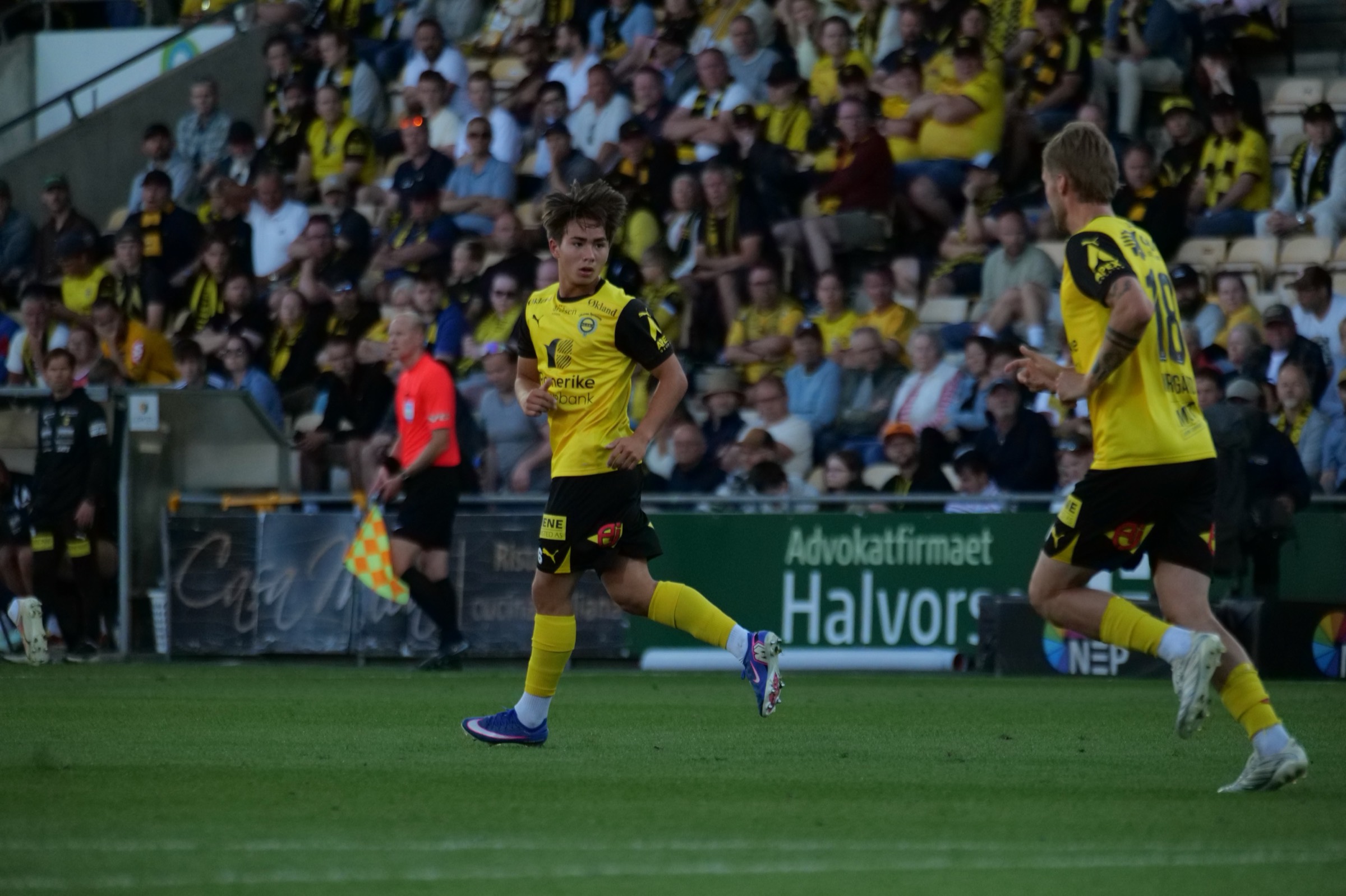 Lillestrøm players during a match